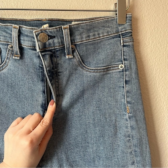 Rag & Bone High Rise Ankle Skinny Light Wash Raw Hem Jeans Size 29 - Picture 2 of 7